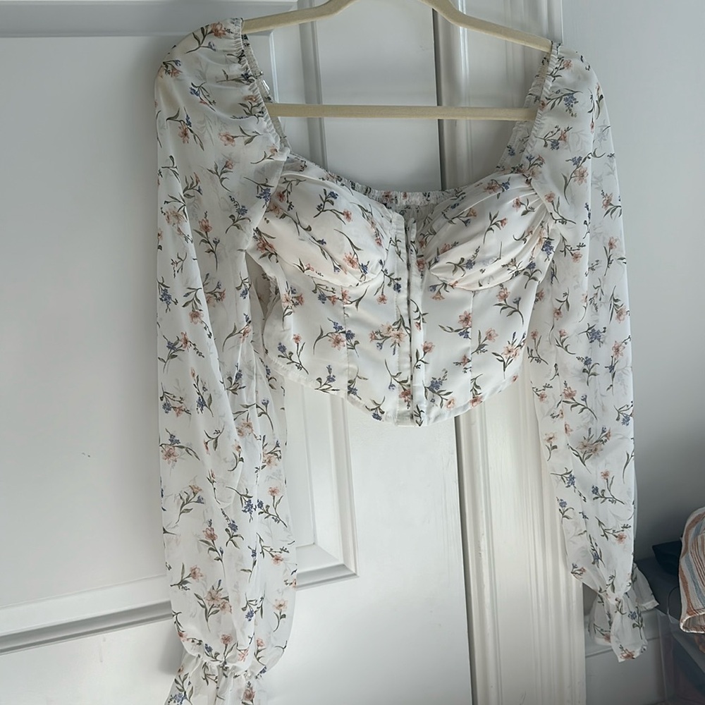 XS Floral Windsor Corset Top